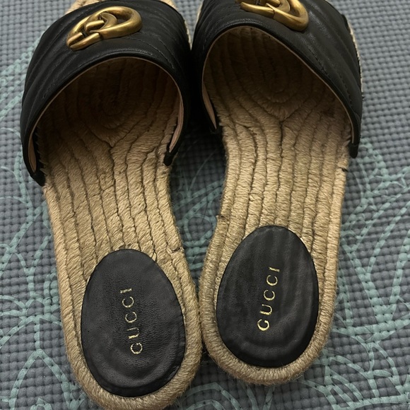 GUCCI MATELASSE ESPADRILLES SIZE 8 - Picture 2 of 3